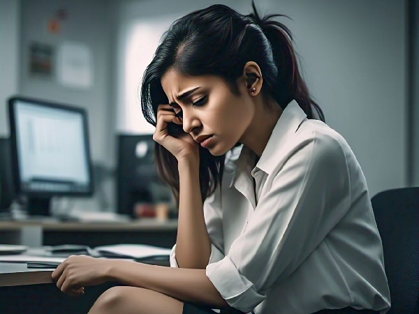 woman suffering stress woman suffering stress