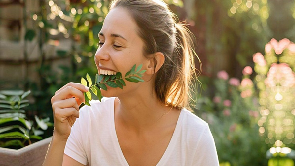 Chewing Curry Leaves