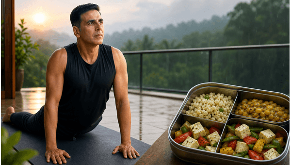 Akshay Kumar 12 Minute Yoga Routine for Men: Monsoon Fitness and Diet Tips 2026