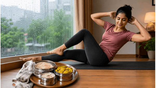 Hyderabad Monsoon Fitness: 12-Minute Home Workout to Burn Belly Fat Without Equipment (2026)