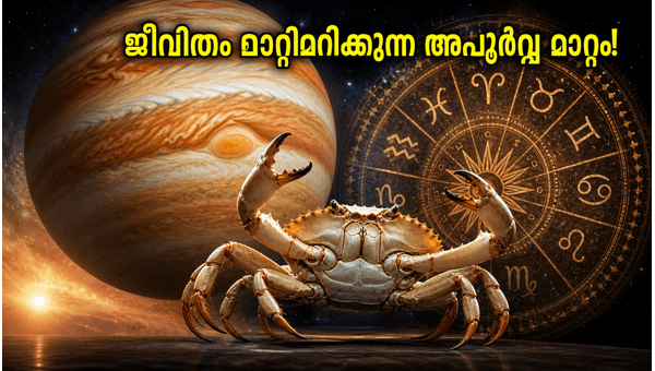 Jupiter Transit 2026: Karkidakam Rashi Entry Brings Financial Prosperity and Family Peace – Check Your Luck Jupiter Transit 2026: Karkidakam Rashi Entry Brings Financial Prosperity and Family Peace – Check Your Luck