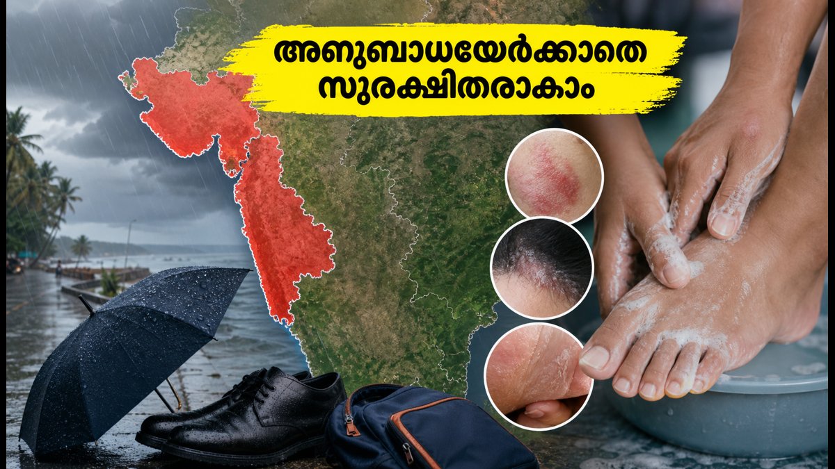 മഴക്കാലത്തെ ചർമ്മരോഗങ്ങൾ പേടിപ്പെടുത്തുന്നുണ്ടോ? അണുബാധയേൽക്കാതെ സുരക്ഷിതരാകാൻ ഈ ലളിത വഴികൾ പരീക്ഷിക്കൂ