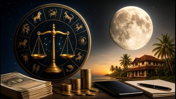 Moon Transit to Libra: 5 Lucky Zodiac Signs for Career and Financial Growth (August 2026)