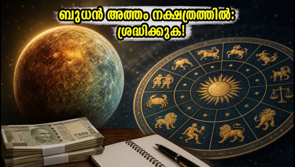 Mercury Transit into Atham Nakshatra 2026: Astrological Impact and Remedies for All Zodiac Signs Mercury Transit into Atham Nakshatra 2026: Astrological Impact and Remedies for All Zodiac Signs