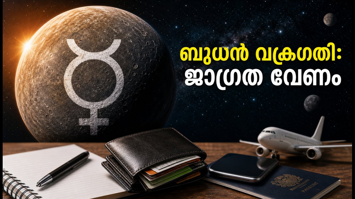ബുധൻ വക്രഗതി: ഒക്ടോബർ 24 മുതൽ നവംബർ 13 വരെ അതീവ ജാഗ്രത; യുപിഐ ഇടപാടുകളിലും യാത്രകളിലും ശ്രദ്ധിക്കണം