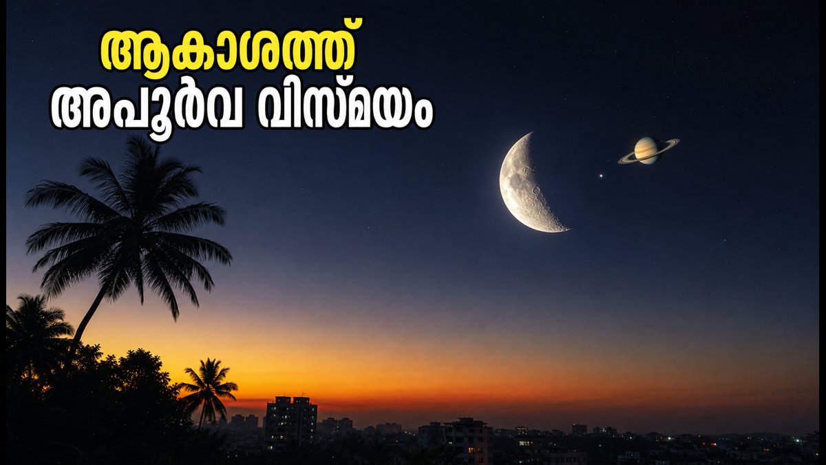 ഒക്ടോബർ 23-ന് ആകാശത്ത് വിസ്മയം; ചന്ദ്രനും ശനിയും ഒന്നിക്കുന്ന അപൂർവ കാഴ്ച കാണാം!