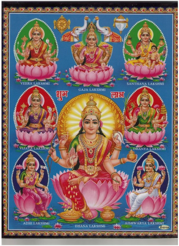 The 8 Forms Of Goddess Lakshmi