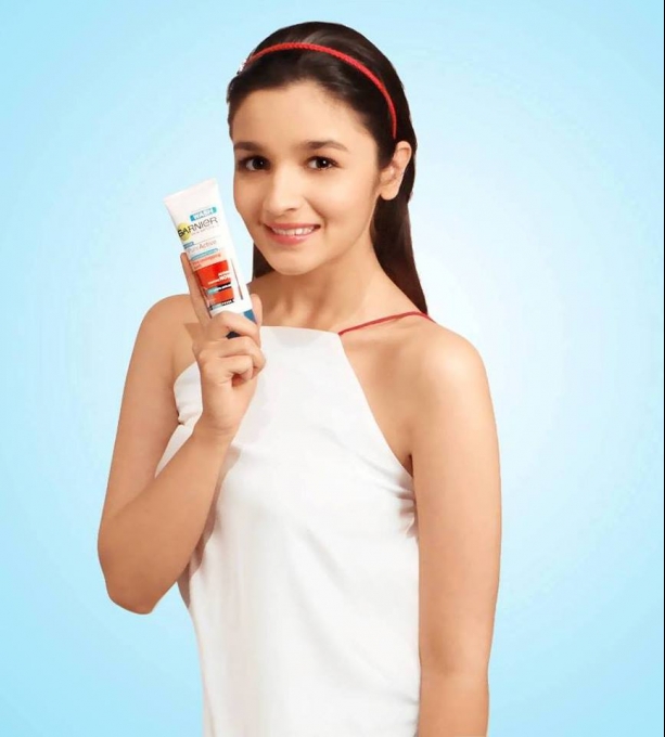 Alia Bhatt photoshoot for Garnier Pure Active ad