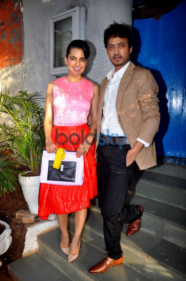 Kangana Ranaut and Irfan Khan Promote their upcoming movie