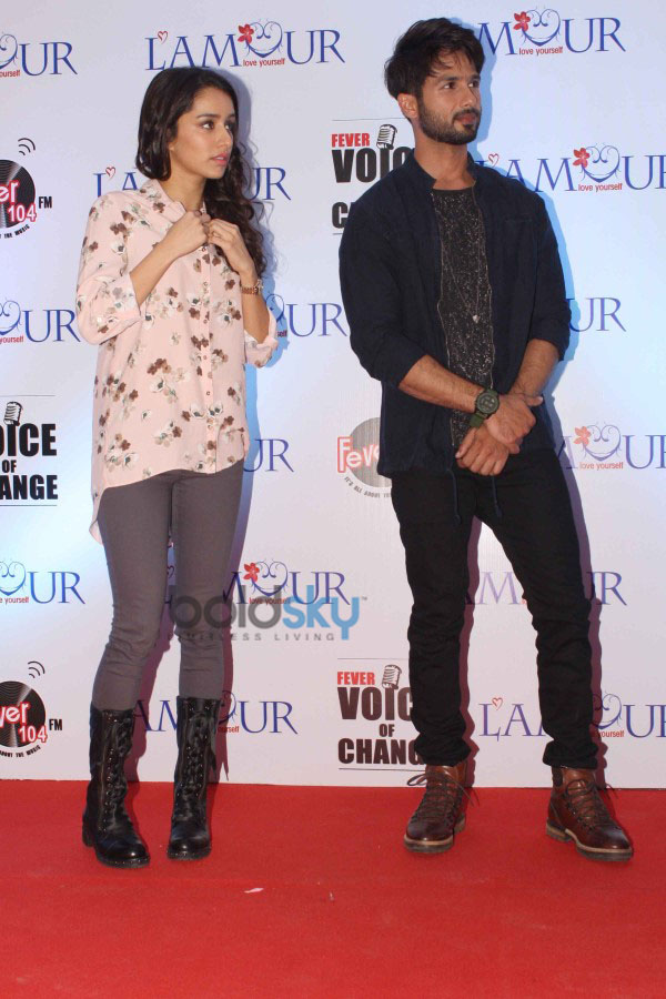 Shahid And Shraddha At Fever Voice Of Change Event