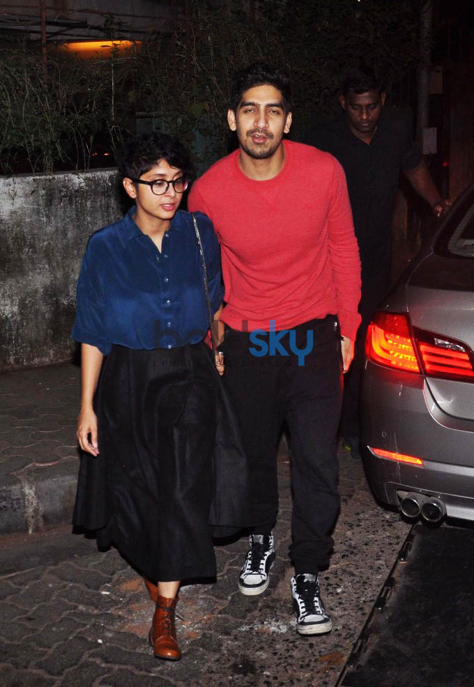 Kiran Rao And Aayan Mukherjee Snapped At Nido Cafe Mumbai