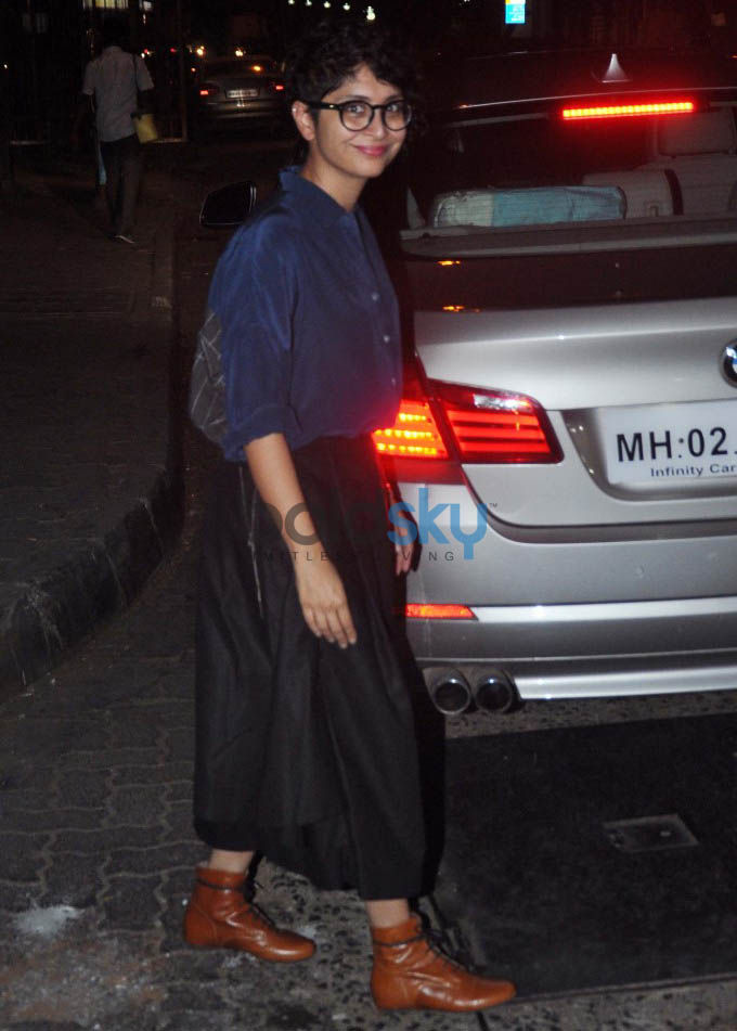 Kiran Rao And Aayan Mukherjee Snapped At Nido Cafe Mumbai
