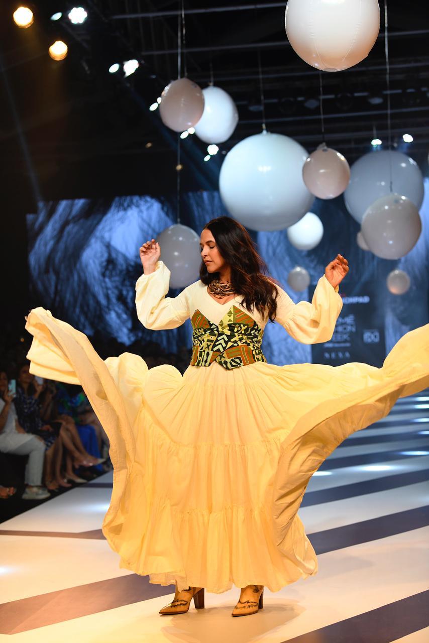 Lakme Fashion Week 2023: Neha Dhupia Turns Showstopper For INIFD Launchpad, Pics Inside!