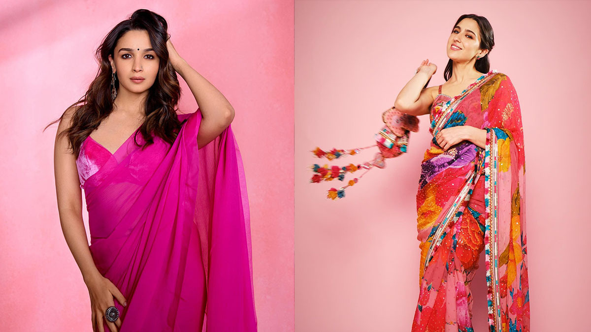 7 Bollywood Approved Vibrant Saree Ideas For Holi Celebrations!