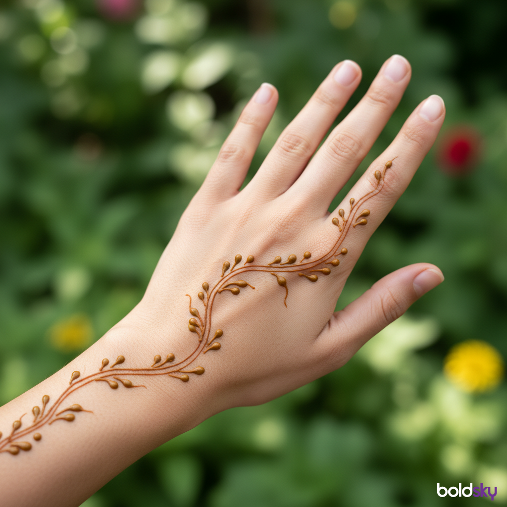 Simple Mehndi Designs For Hands