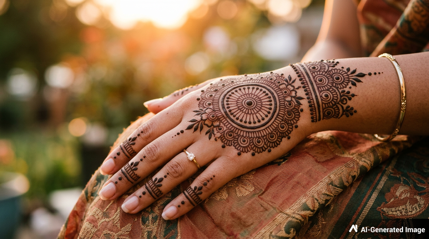 Circle Mehndi Design