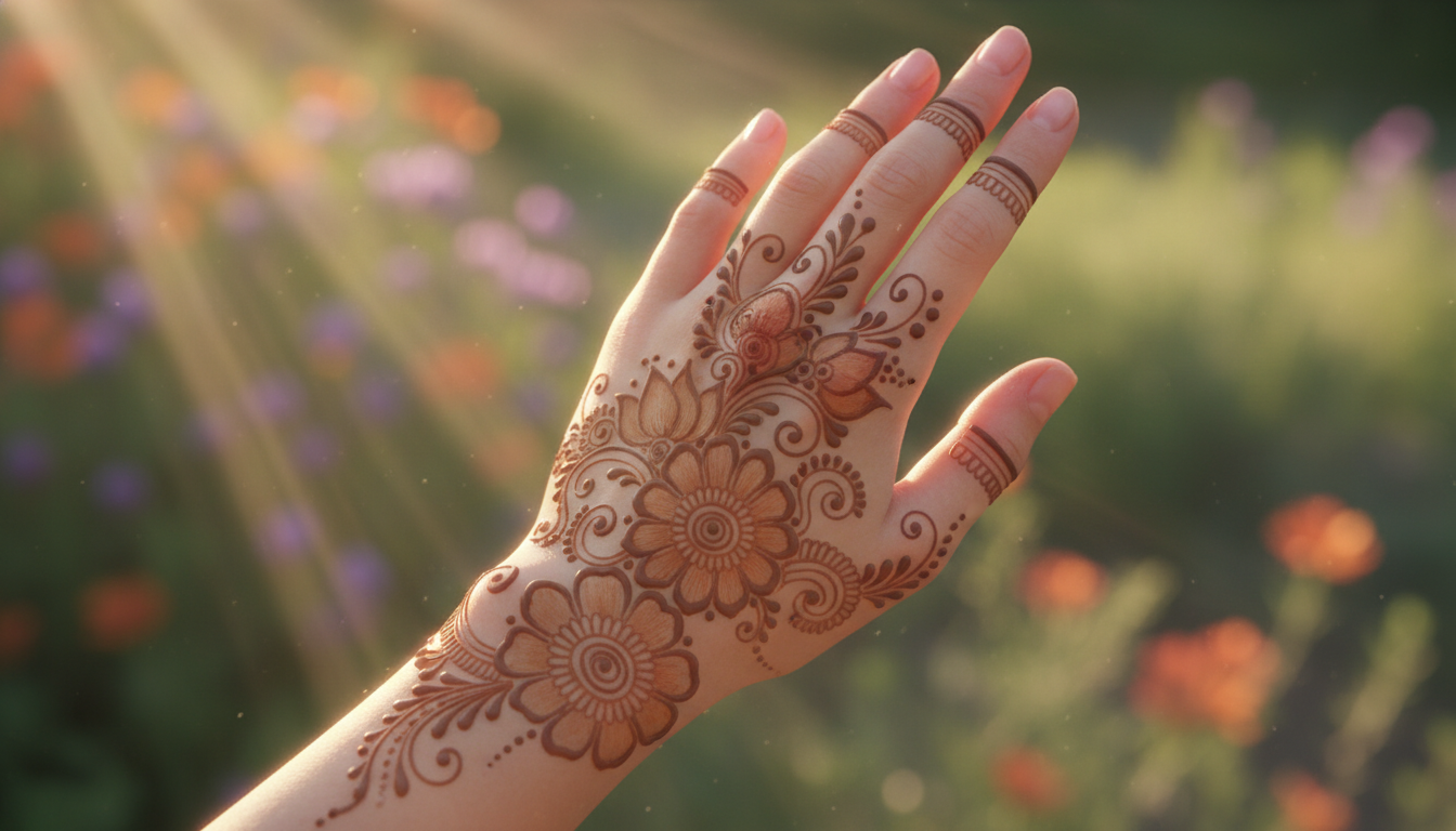 Henna Flower Designs For Hands