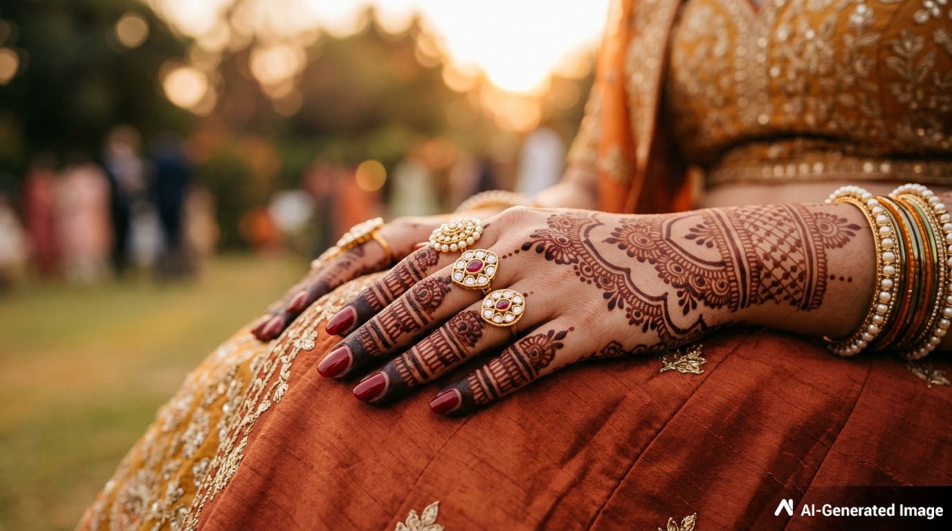 Royal Finger Mehndi Design