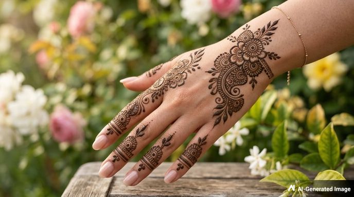 Simple Mehndi Designs For Hands