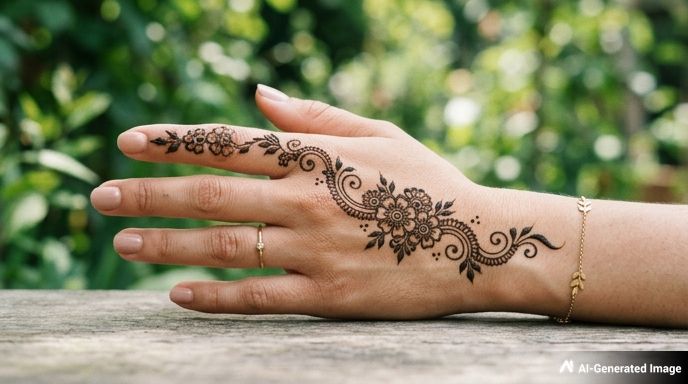 Very Simple Mehndi Designs