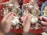 பூண்டை இப்படிகூட உரிக்கலாமா?... வைரலாகும் பூண்டு உரிக்கும் விடியோ...