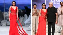 Lakmé Fashion Week 2023: பிரபல பாலிவுட் நடிகை சோபிதா துலிபாலவின் கலக்கலான ரேம்ப் வாக் உடை...! 