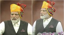 சுதந்திர தின விழாவின் போது ராஜஸ்தானி ஸ்டைல் தலைப்பாகை அணிந்து வந்த பிரதமர் மோடி!