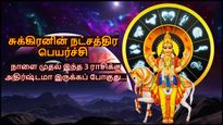 சுக்கிரனின் நட்சத்திர பெயர்ச்சியால் நாளை முதல் இந்த 3 ராசிக்காரர்களுக்கு அதிர்ஷ்டமா இருக்கப் போகுது...