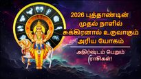 புத்தாண்டின் முதல் நாளில் சுக்கிரனால் உருவாகும் அரிய யோகம்: இந்த 3 ராசிக்கு ஜாக்பாட் அடிக்கப்போகுது..