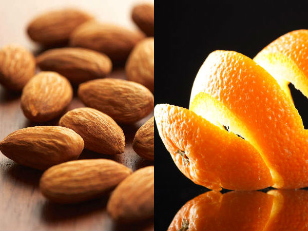 பாதாம் மற்றும் ஆரஞ்சு ஸ்கரப்