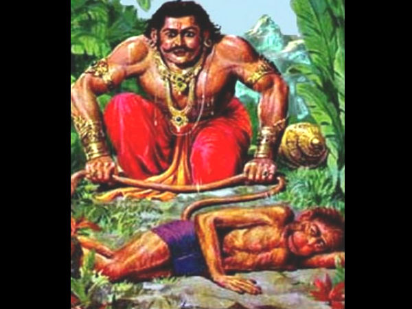 அனுமாருடனான பீமாவின் போராட்டம் 