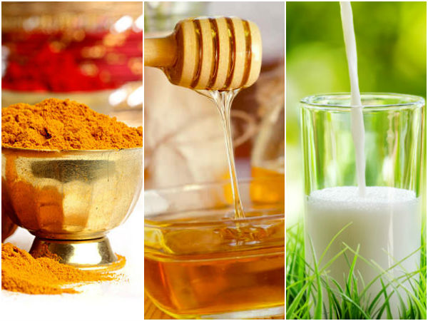 மஞ்சள், தேன் மற்றும் பால் மஞ்சள், தேன் மற்றும் பால்