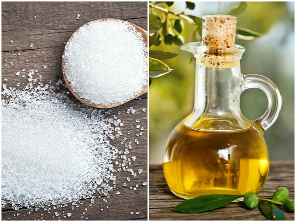 சர்க்கரை மற்றும் ஆலிவ் ஆயில் சர்க்கரை மற்றும் ஆலிவ் ஆயில்