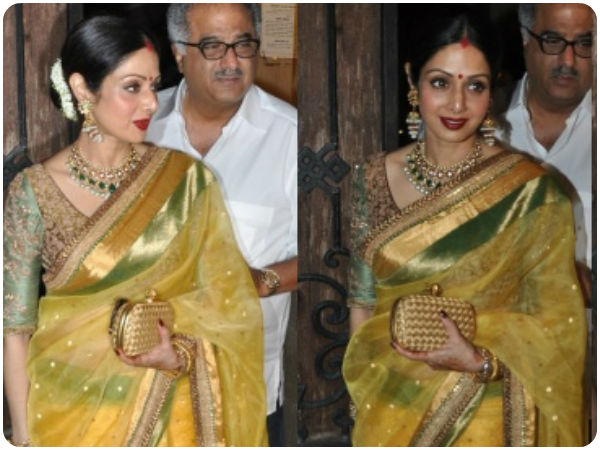 Sridevi In Sabyasachi Saree