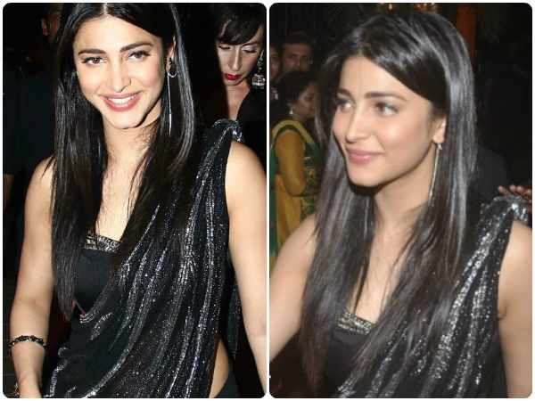 OMG: Shruti Haasan Wears Black For Diwali