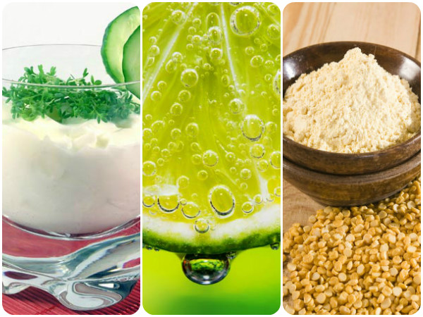 தயிர், எலுமிச்சை மற்றும் கடலை மாவு