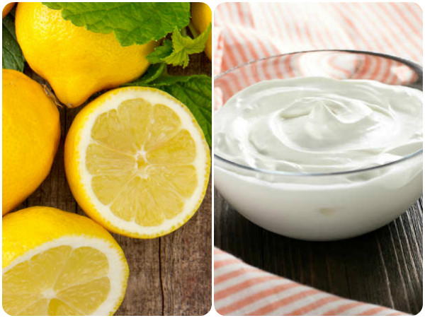 எலுமிச்சை மற்றும் தயிர்