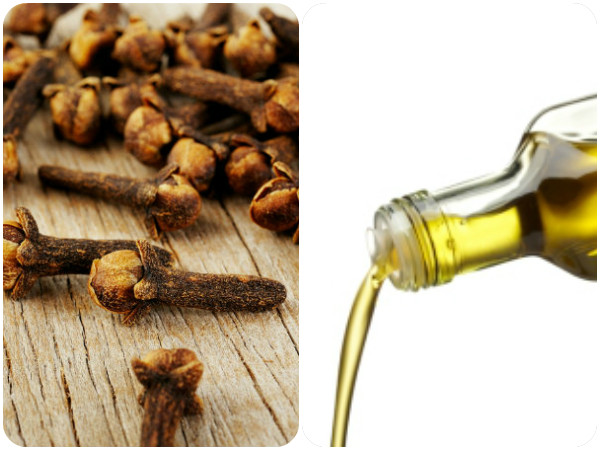 விளக்கெண்ணெய் மற்றும் கிராம்பு