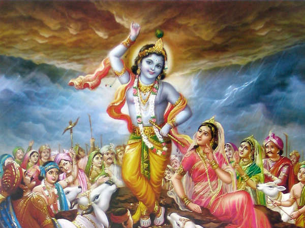 கிருஷ்ணர் மற்றும் இந்திர தேவன்