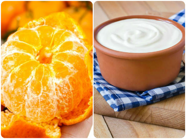 ஆரஞ்சு + தயிர்