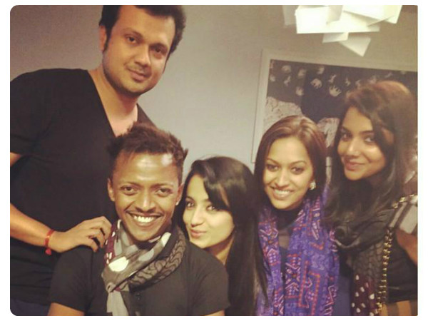 பார்ட்டியில் த்ரிஷா மற்றும் வருண் மணியன்