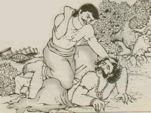 அரக்கனை அழித்த பீமன்