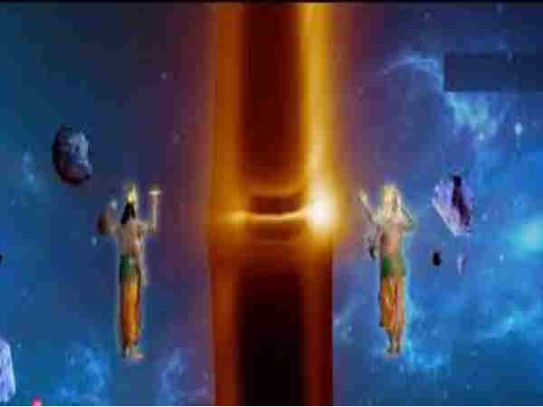 பெரிய தூணாக மாறிய சிவபெருமான்