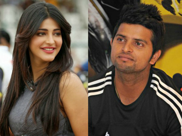 சுரேஷ் ரெய்னா - ஸ்ருதி ஹாசன்