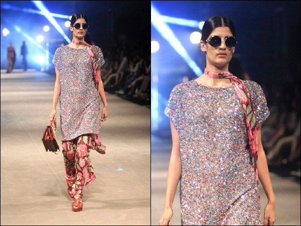 டுனிக் டாப்ஸ் மற்றும் பூப்பிரிண்ட்டட் பேண்ட்