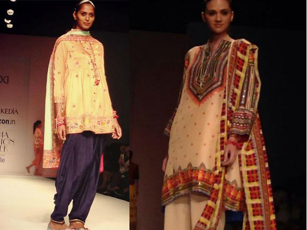 குர்தாக்கள் மற்றும் பட்டியாலா பேண்ட்டுகள்