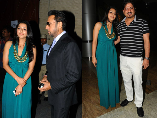 ராமர் பச்சை நிற கவுனில் பூமிகா ராமர் பச்சை நிற கவுனில் பூமிகா