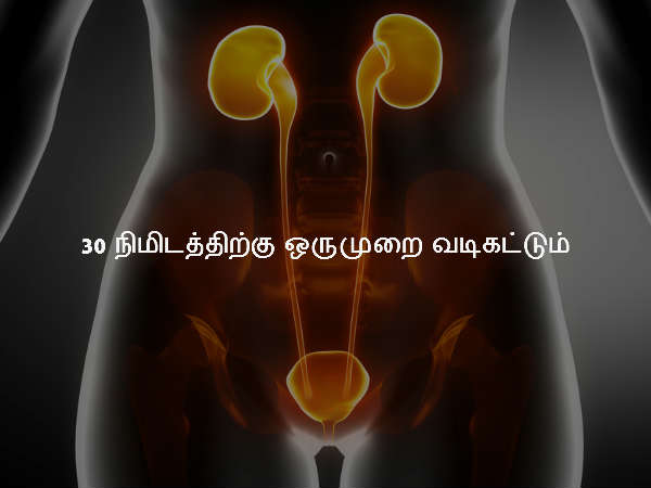 30 நிமிடத்திற்கு ஒருமுறை வடிகட்டும்