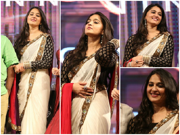 புடவையில் அனுஷ்கா