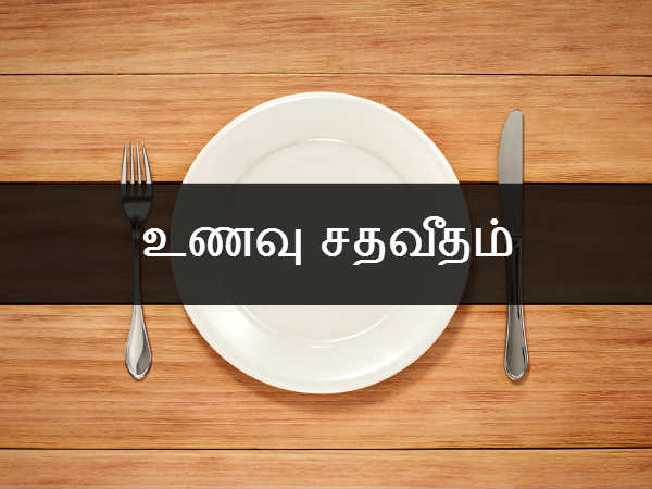  உணவு சதவீதம் 